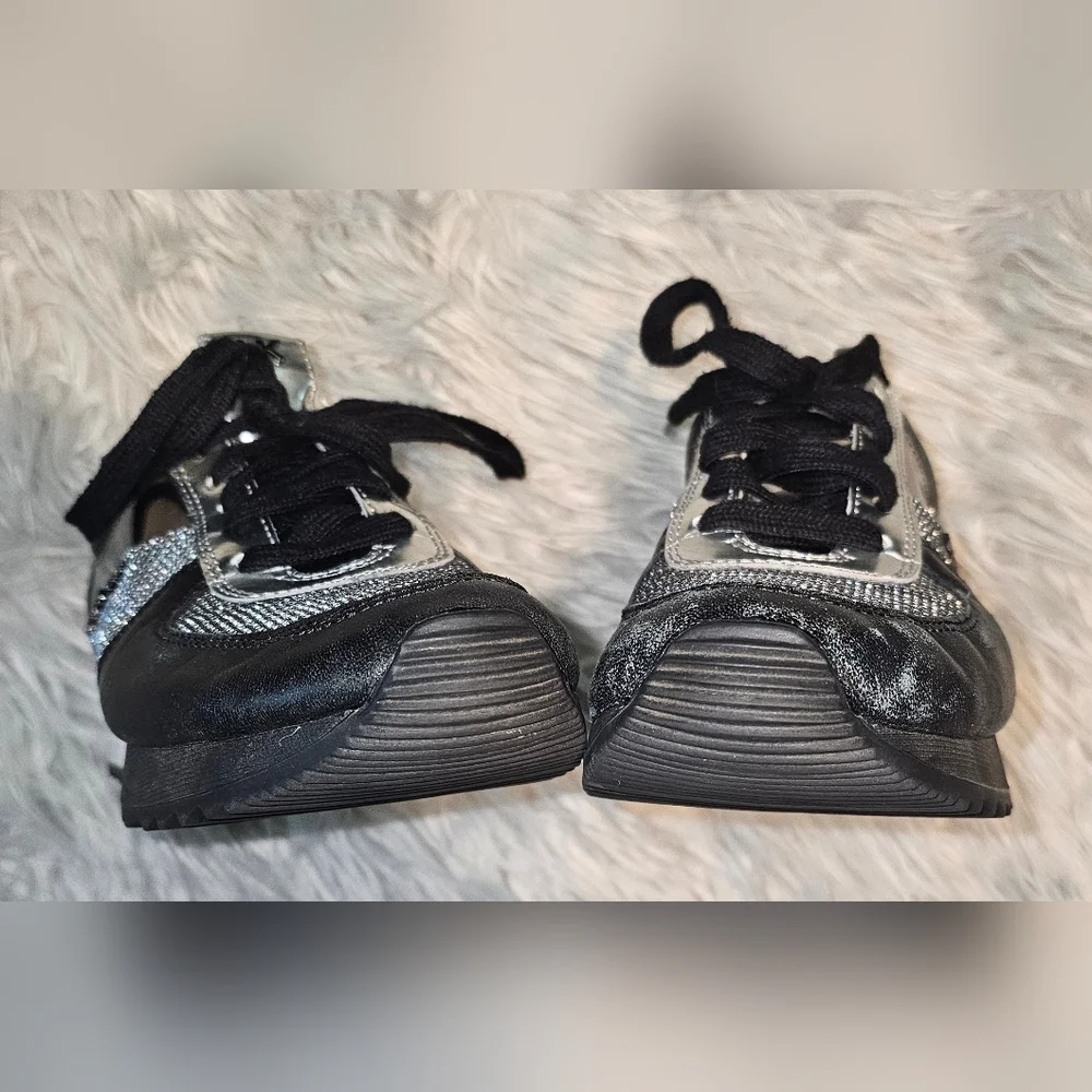 Michael Kors Allie Glitter Chain-Mesh Sneaker 7.5 - Picture 8 of 10